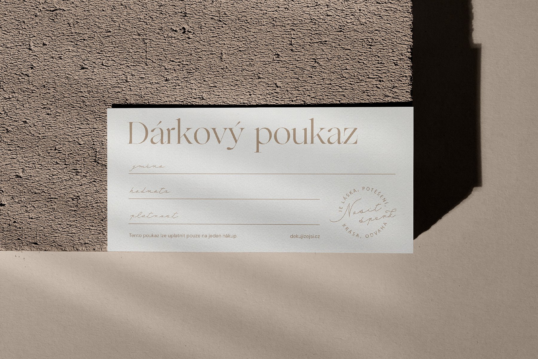 DÁRKOVÝ POUKAZ ON-LINE